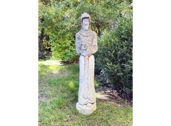 A Vintage Cast Stone Garden Statue