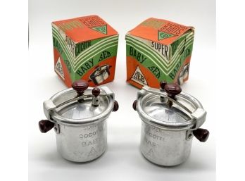 Rare Pair Of Super Cocette Baby SEB Pressure Cookers Made In France