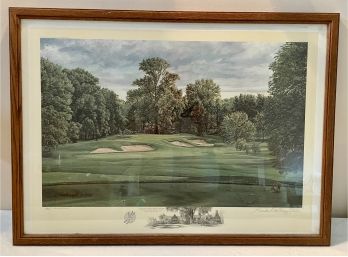 The 10th Hole West Course - Winged Foot Golf Club Print Signed By Linda Hartough