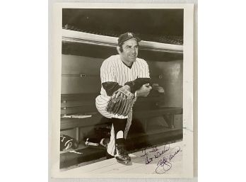 Vintage Signed NY Yankees - Yogi Berra Photo