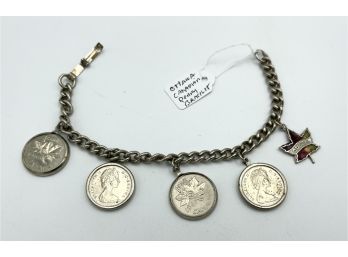 Vintage Ottawa Canada Penny Bracelet - 7 Inch Length