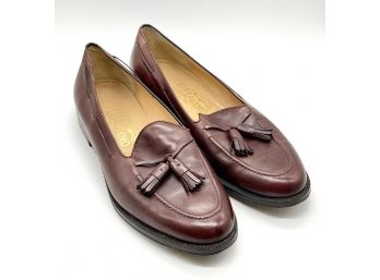 Pair Of Ferragamo Leather Shoes Made In Italy Size 9.5