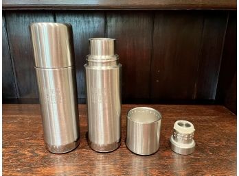 Pair Of Insulated Stainless Steel Klean Kanteen Hot/Cold Beverage Holders