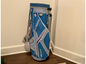 Top Flight Aqua Blue & Grey Ladies Golf Bag