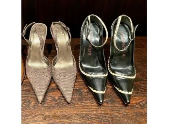 Stuart Weitzman Sling Backs, Size 7 & Bruno Frisoni Ankle Straps, Size 37