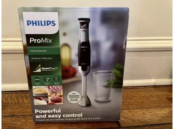 Philips Pro Mix Hand Blender With Titanium Coated Blades, New In Sealed Box