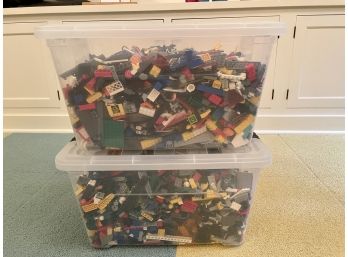 Two Large Bins Of Loose LEGOs