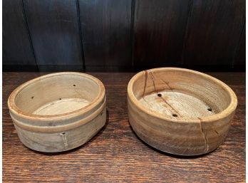 Fine Antique French Wooden Butter Molds, Purchased In France