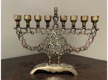 Vintage Oppenheim Brass Menorah