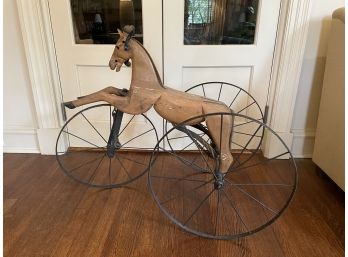 Antique Hand Crank Horse Tricycle