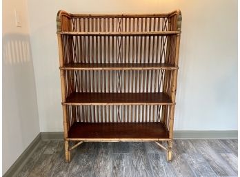 Vintage Rattan Shelf Unit/Bookshelf