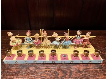 Adorable Ballet Themed Menorah