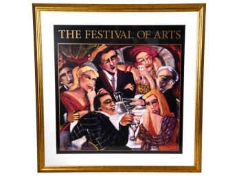 Signed Sandra Jones Campbell 'The Festival Of Arts' Framed Print