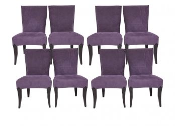 Set Of Eight Dakota Jackson Ultra Suede Dining Room Chairs (RETAIL $6,400)