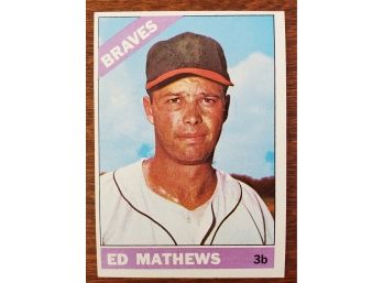 1966 Topps #200 Eddie Mathews Baseball Card