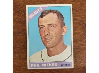 1966 Topps #28 Phil Niekro Baseball Card