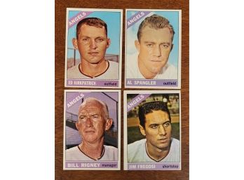 1966 Topps California Angels  Baseball Cards Lot 4