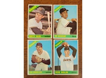 1966 Topps  San Francisco Giants Baseball Cards Lot 4