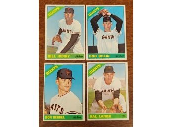 1966 Topps San Francisco Giants Baseball Cards Lot 3