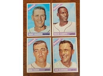 1966 Topps Atlanta  Braves Baseball Cards Lot 1