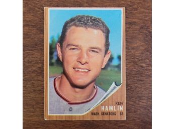 1962 Topps #296 Ken Hamlin Baseball Card