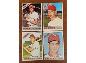 1966 Topps Philadelphia Phillies  Baseball Cards Lot 4