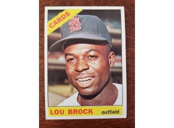 1966 Topps #125 Lou Brock Baseball Card