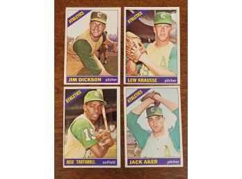 1966 Topps Kansas City Athletics Baseball Cards Lot 3