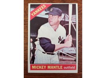 1966 Topps #50 Mickey Mantle - Very Nice