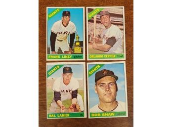 1966 Topps San Francisco  Giants Baseball Cards Lot 5