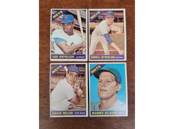 1966 Topps New York Mets Baseball Cards Lot 1