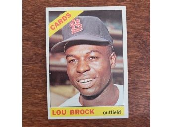 1966 Topps #125 Lou Brock Baseball Card