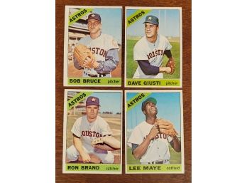 1966 Topps Houston Astros  Baseball Cards Lot 4