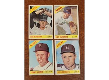 1966 Topps  Detroit Tigers Baseball Cards Lot 3