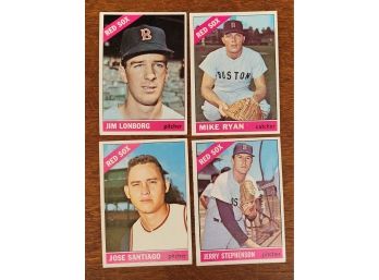 1966 Topps Boston Red Sox Baseball Card Lot 5