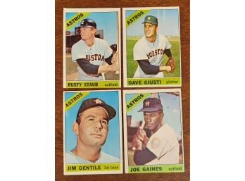 1966 Topps Houston Astros  Baseball Cards Lot 2