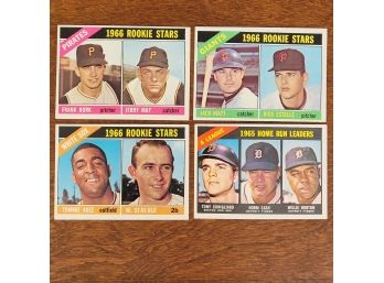 1966 Topps #123,164,218 & 373  Home Run Leaders And Rookie Cards  Pirates, White Sox And Giants