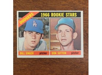 1966 Topps #288 L.a Dodgers Rookie Stars Baseball Card Bill Singer & Don Sutton