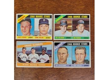 1966 Topps Rookie Stars Baseball Cards Tigers, Braves, Senators & Chisox Clubbers