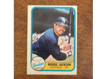 1981 Fleer # 79 Reggie Jackson Baseball Card