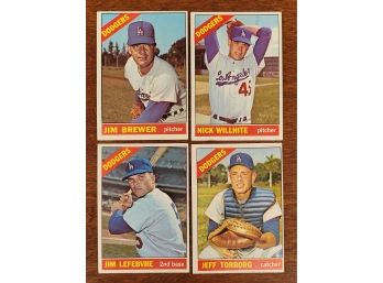 1966 Topps L.a Dodgers Baseball Cards Lot 3