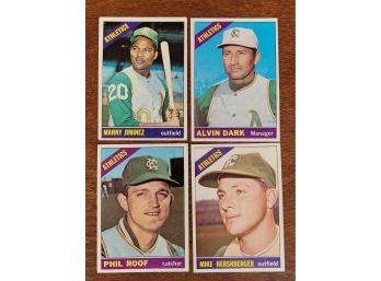 1966 Topps Kansas City Athletics Baseball Cards Lot 4