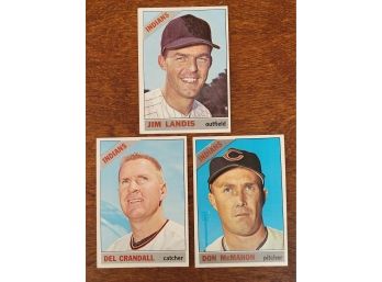 1966 Topps  Cleveland Indians Baseball Cards Lot 5