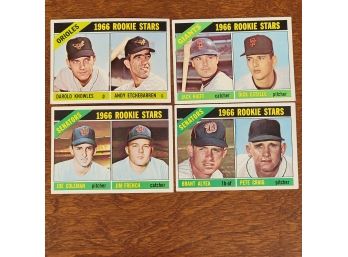 1966 Topps  #11,27,333 & 373 Rookie Stars Baseball Cards Orioles, Giants And Senators