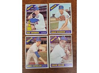 1966 Topps New York Mets Baseball Cards Lot 3