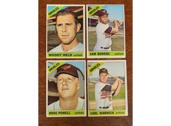 1966 Topps Baltimore Orioles Baseball Cards Lot 1