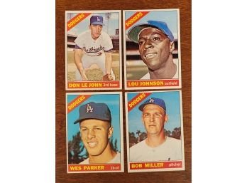 1966 Topps L.a Dodgers Baseball Cards Lot 5