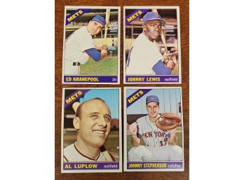 1966 Topps New York Mets Baseball Cards Lot 2