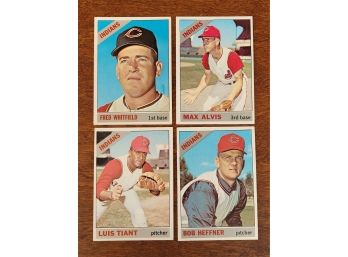 1966 Topps  Cleveland Indians Baseball Cards Lot 3