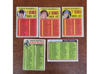 Topps Assorted Baseball Checklist Cards #57, 76, 504, 504